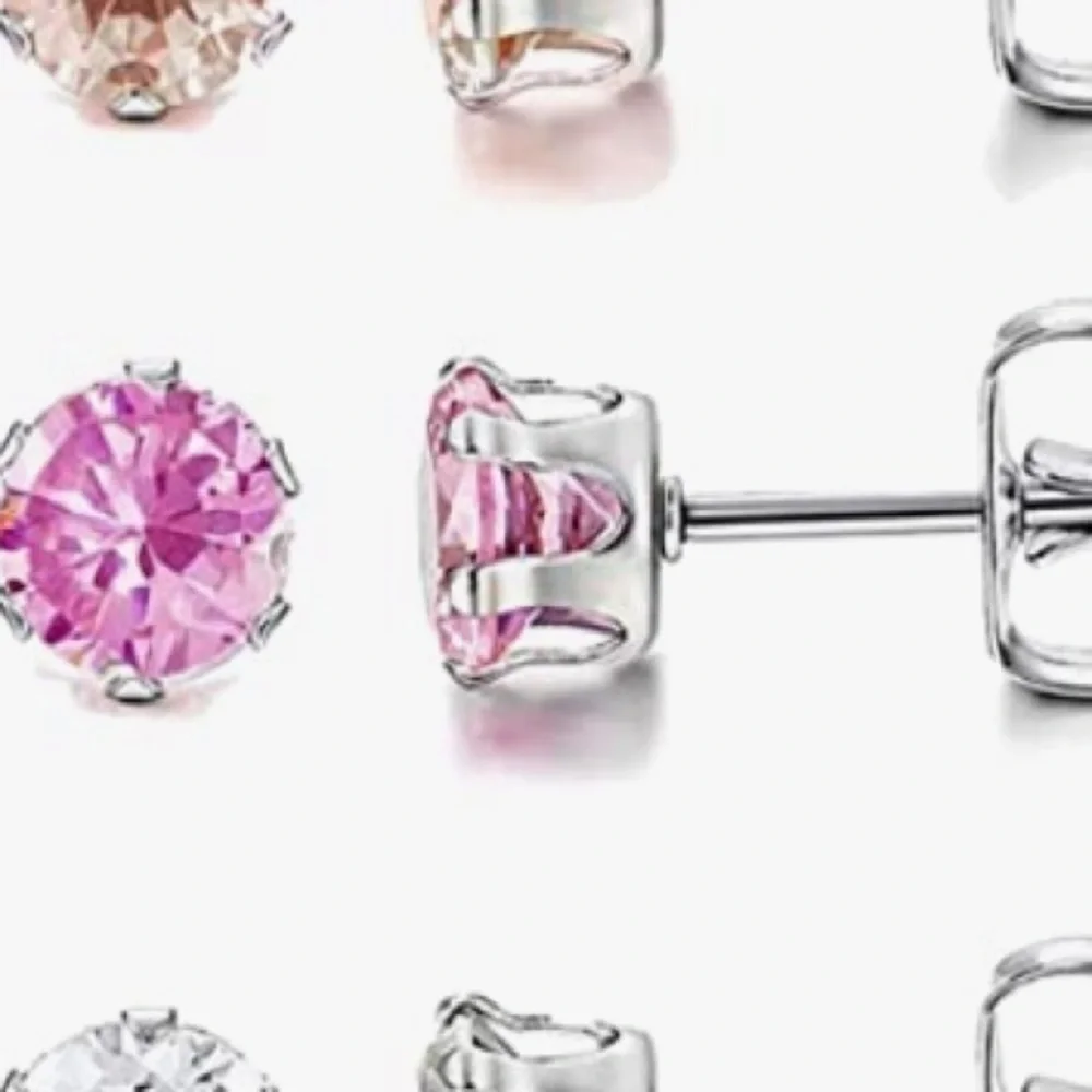 Set of 2 pairs of crystal earrings